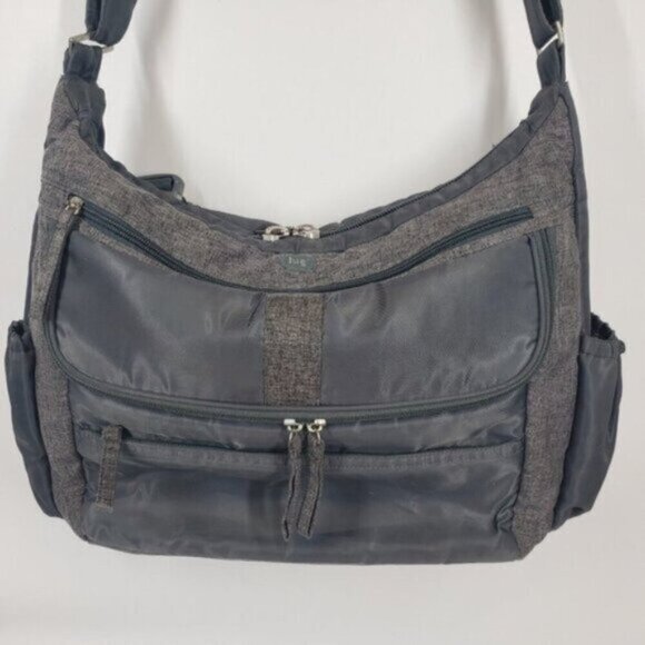 Lug Diaper Bag Grey Messenger Cross Body Carry All Gym Travel With Chang… - Picture 2 of 16